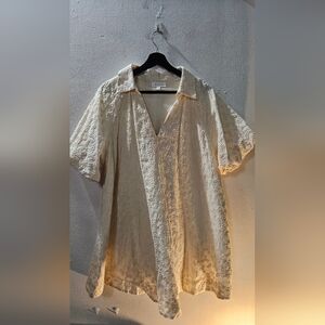 Elegant Cream Mini Dress